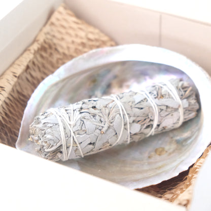 White Sage &amp; Abalone Shell Ritual Gift Set
