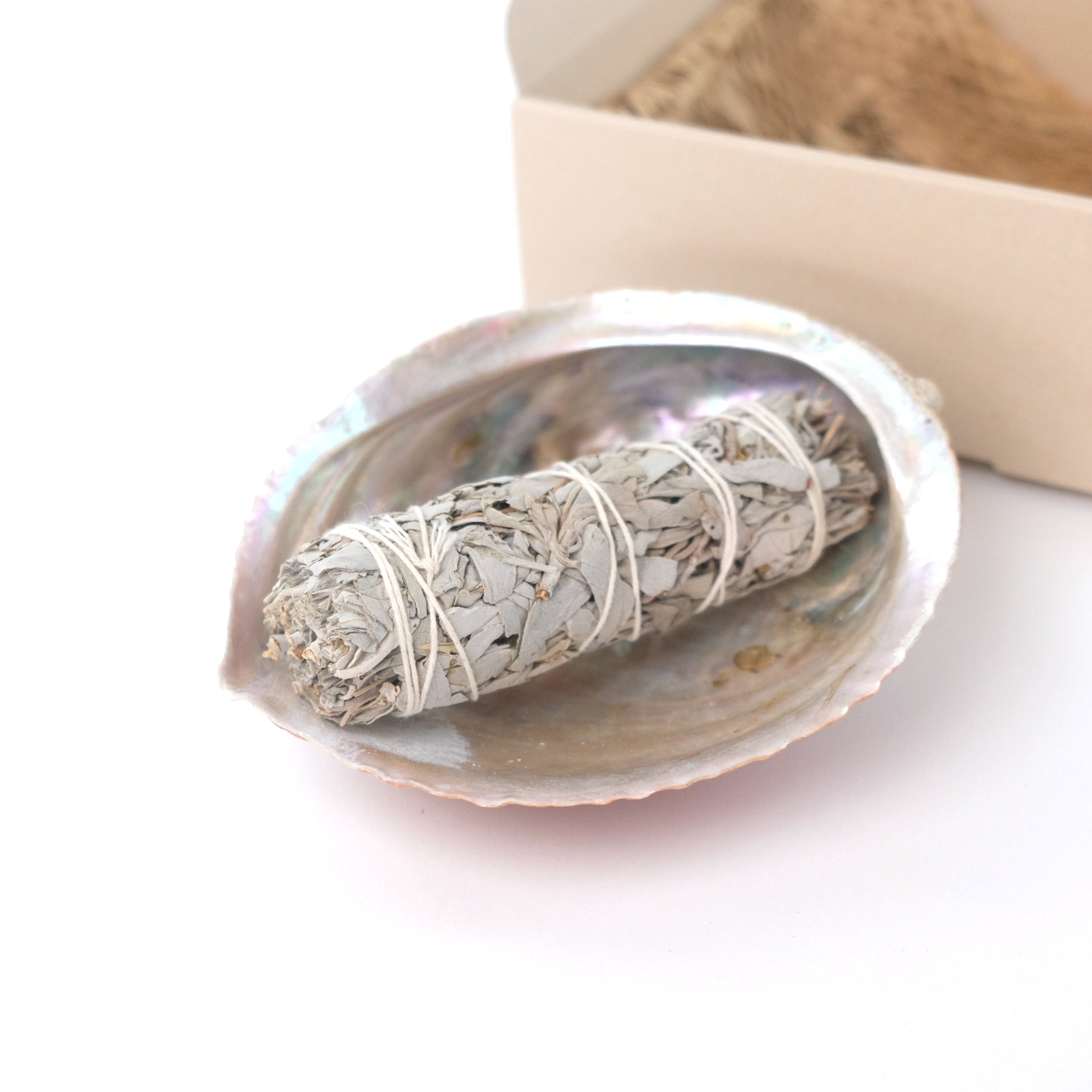 White Sage &amp; Abalone Shell Ritual Gift Set