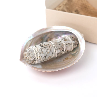 White Sage &amp; Abalone Shell Ritual Gift Set