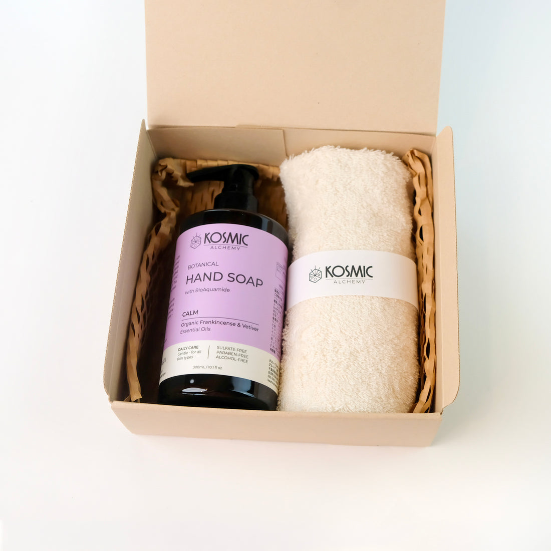 Hand Soap &amp; Plantia Wash Towel Gift Set — Calm