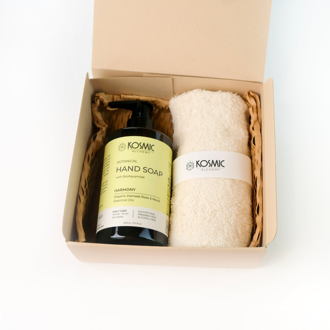 Hand Soap &amp; Plantia Wash Towel Gift Set — Harmony