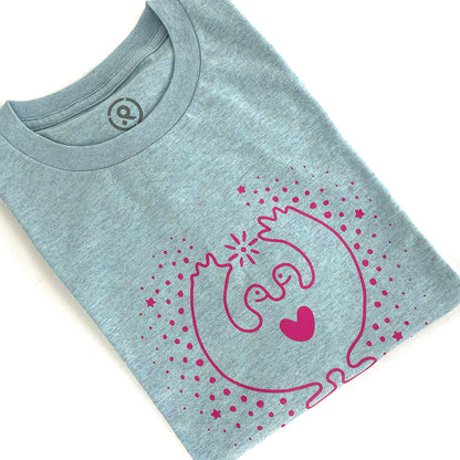 KOSMICオリジナルTシャツ正面 - Kosmic Alchemy recycled t-shirt front